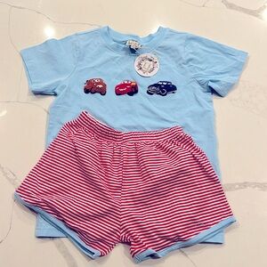 Southern grace smocks set - new with tags. Boys size 7 Cars